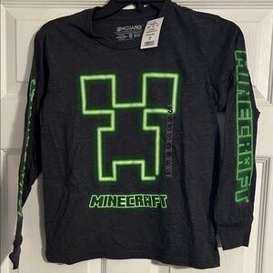 Kids Long Sleeve Tee - Black and Green